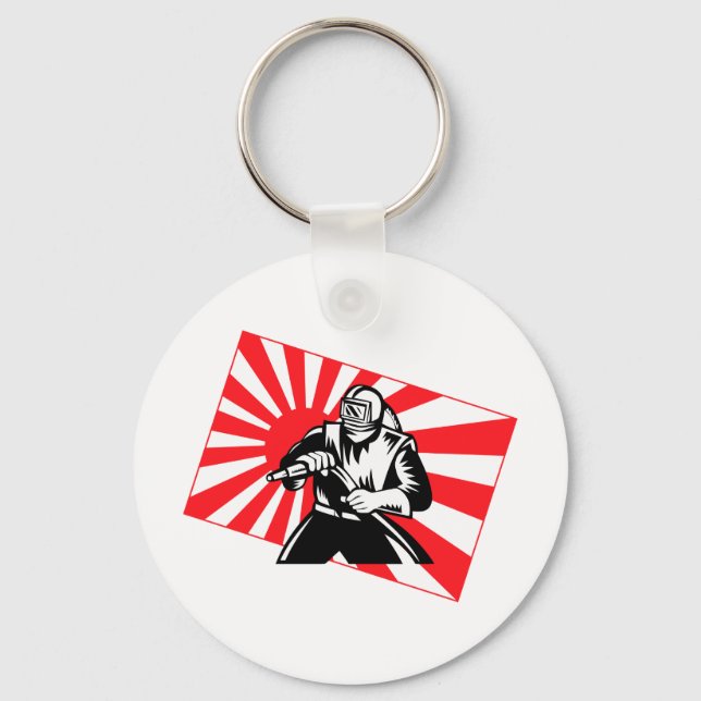 The Old Tokyo Sandblaster Key Ring (Front)