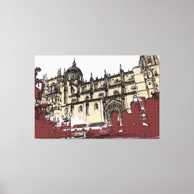 The Old Town of Salamanca University Canvas Print (Front)