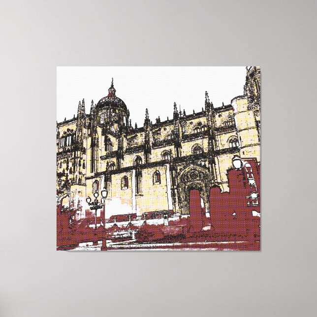 The Old Town of Salamanca University Canvas Print (Front)