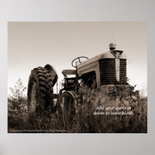 The Old Tractor Customisable Print