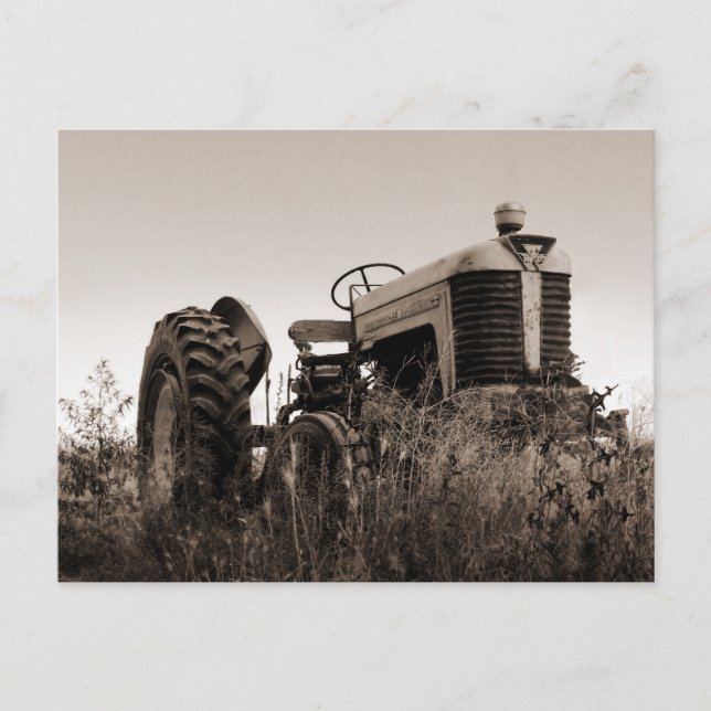 The Old Tractor Postcard (Front)