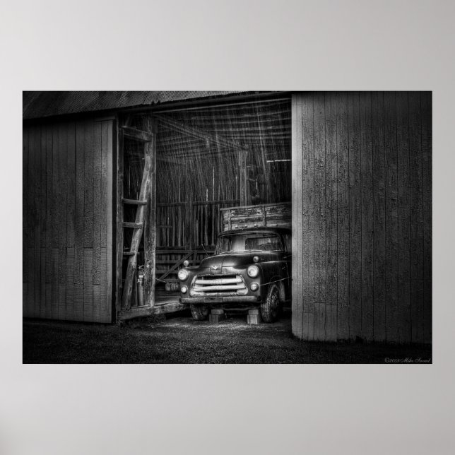 The old truck out back poster (Front)