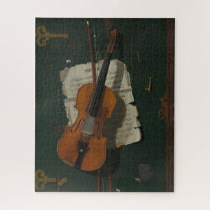 The Old Violin Harnett Fine Art Jigsaw Puzzle