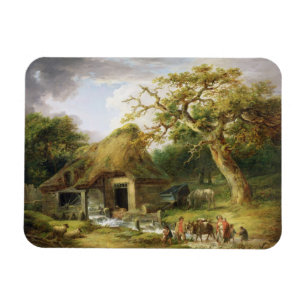 The Old Water Mill, 1790 (oil on canvas) Magnet