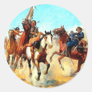 The Old West Classic Round Sticker
