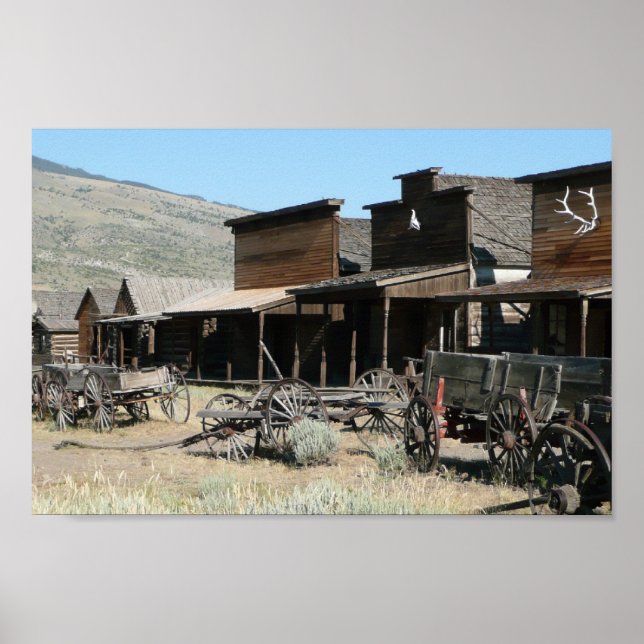 The Old Western Village Poster (Front)