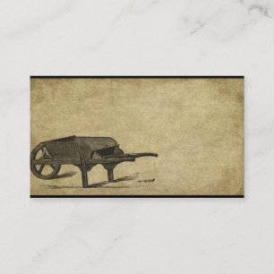 The Old Wheelbarrow- Prim Biz Cards