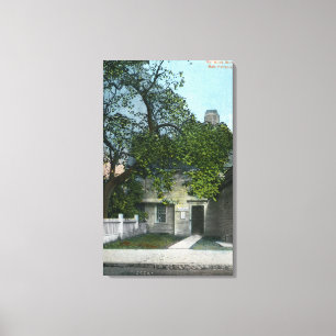 The Old Witch House, Main Entrance Canvas Print