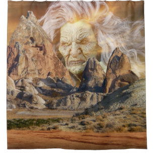 The Old Witch Of The Mountains Shower Curtain