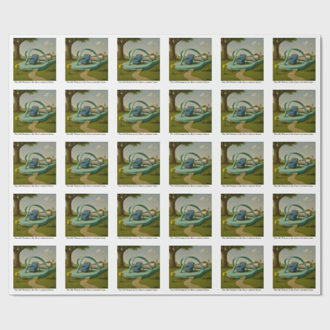 The Old Woman in the Shoe’s summer home. Wrapping Paper (Flat)