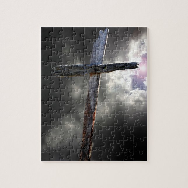 The Old Wooden Cross Jigsaw Puzzle (Vertical)