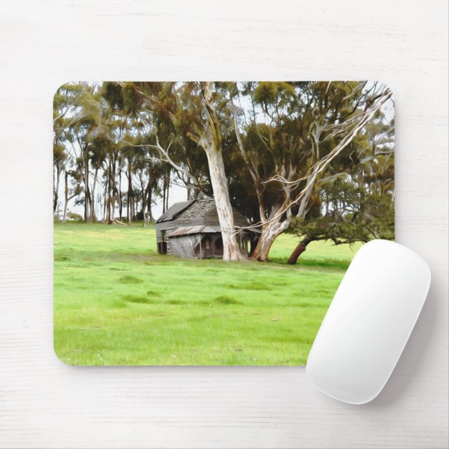The Old Wooden Shack  Mouse Mat (With Mouse)