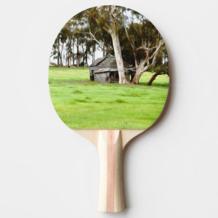 The Old Wooden Shack Ping Pong Paddle