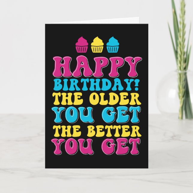 The Older You Get The Better Banana Funny Birthday Card (Front)