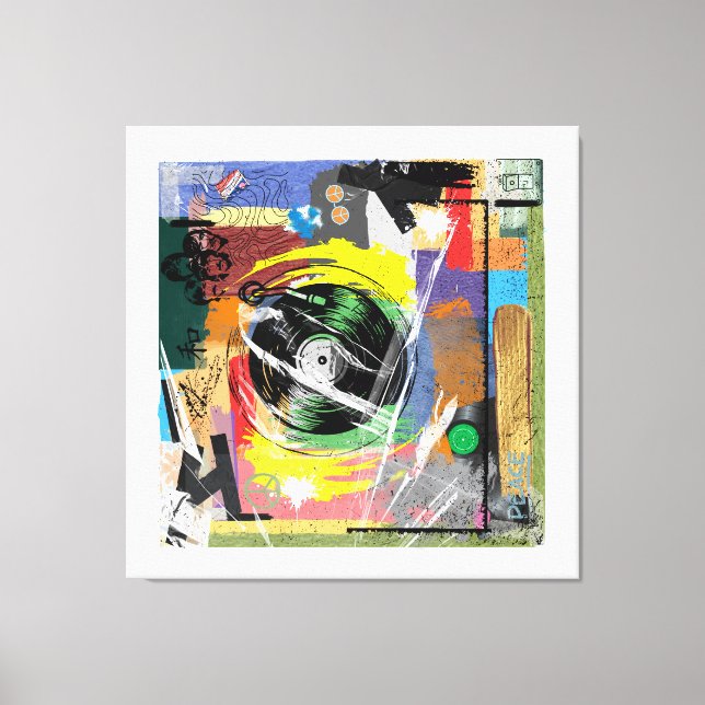 The Ole' Record Player Canvas Print (Front)