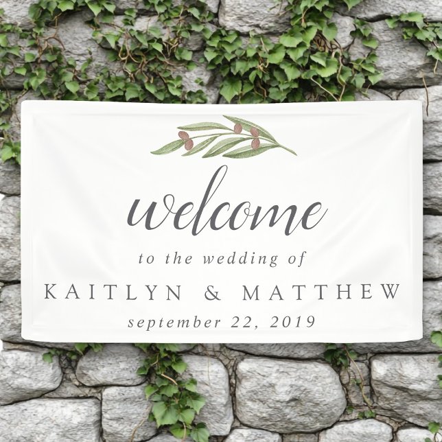The Olive Branch Wedding Collection Welcome Banner (Creator Uploaded)