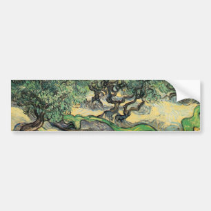 the olive trees,1889, Vincent van Gogh Bumper Sticker