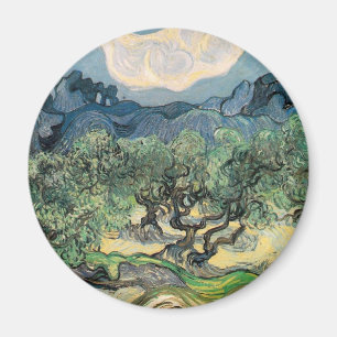 the olive trees,1889 Vincent van Gogh Magnet