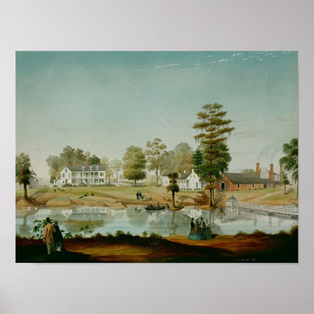 The Olivier Plantation, 1861 Poster (Front)