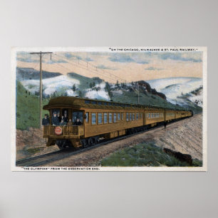 "The Olympian" Chicago, Milwaukee, & St. Paul Poster