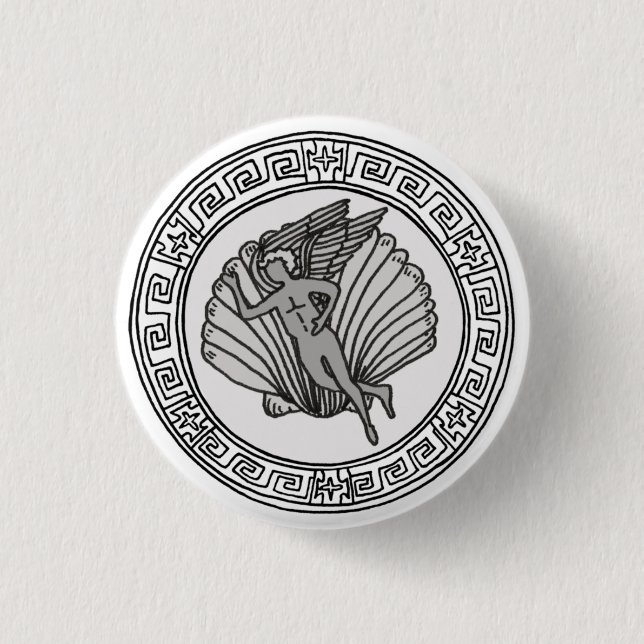 The Olympians! Aphrodite / Venus symbol badge (Front)