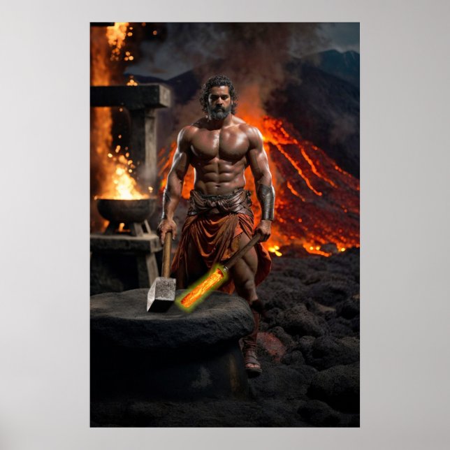 The Olympians: Hephaestus, God of Fire Poster (Front)