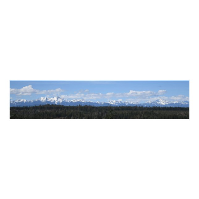 The Olympic Mountain Range Photo Print (Front)