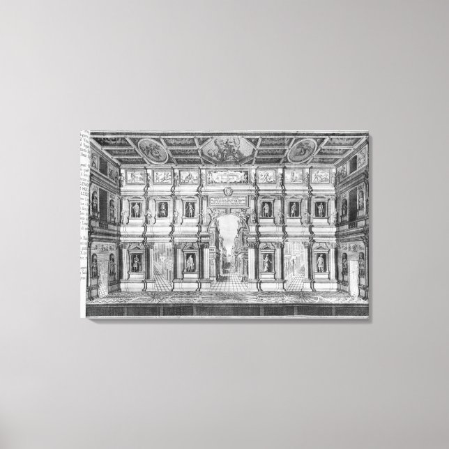 The Olympic Theatre at Vicenza Canvas Print (Front)