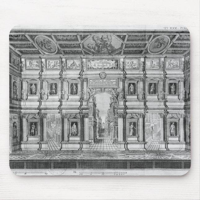 The Olympic Theatre at Vicenza Mouse Mat (Front)