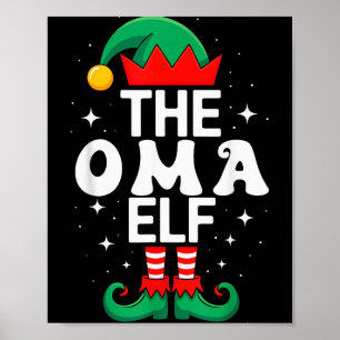 The Oma Elf Funny Christmas Matching Family Group  Poster