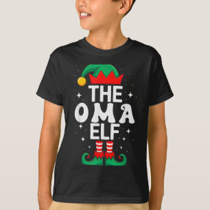 The Oma Elf Funny Christmas Matching Family Group  T-Shirt