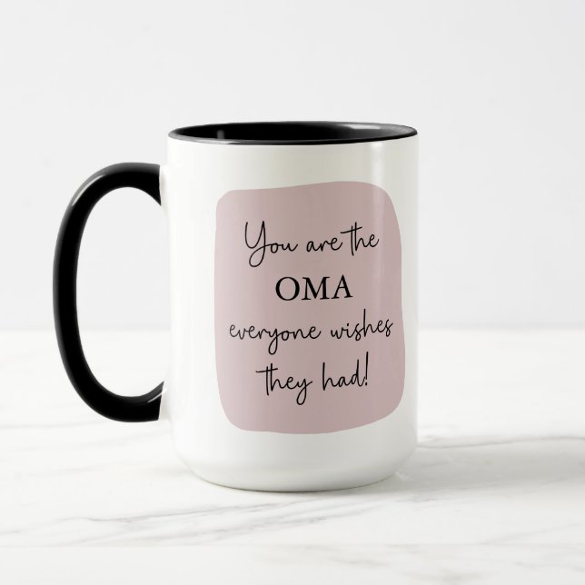 The Oma Everyone Wishes They Had | Pink Photo Mug (Left)