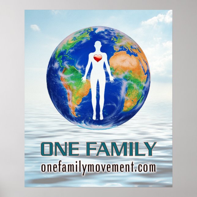 The One Family World Peace Movement POSTER (Front)