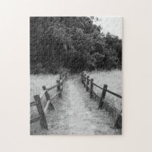 The One Less Travelled Black and White Puzzle