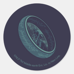 THE ONE RING™ GOLLUM™ Graphic Classic Round Sticker