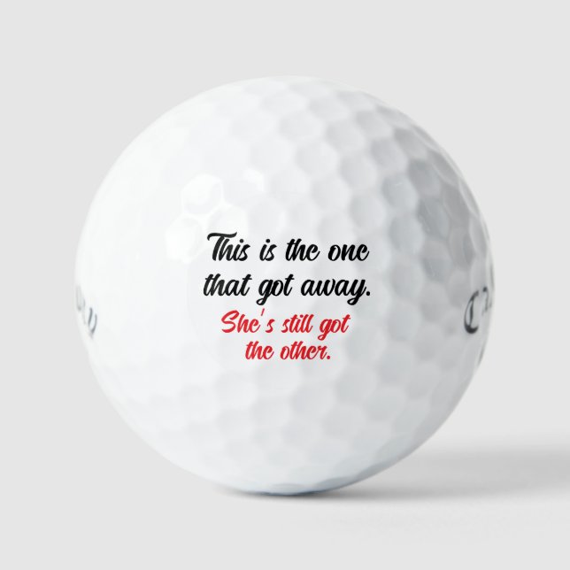 The One That Got Away Custom Golf Balls (Front)