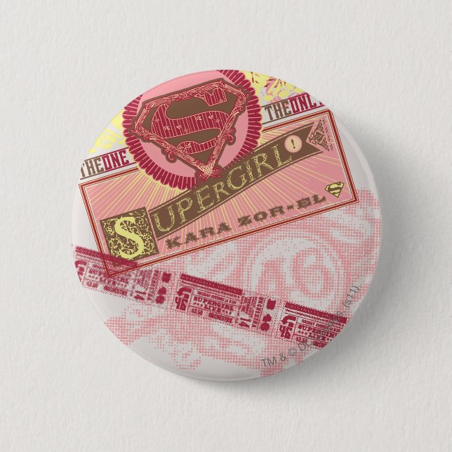 The One The Only Supergirl 6 Cm Round Badge (Front)