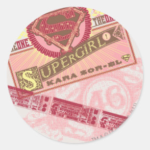 The One The Only Supergirl Classic Round Sticker