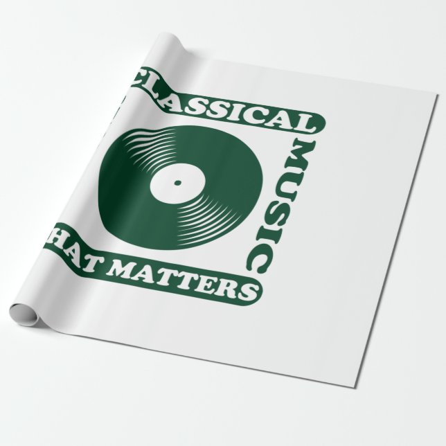 The Only Classical Music Wrapping Paper (Unrolled)
