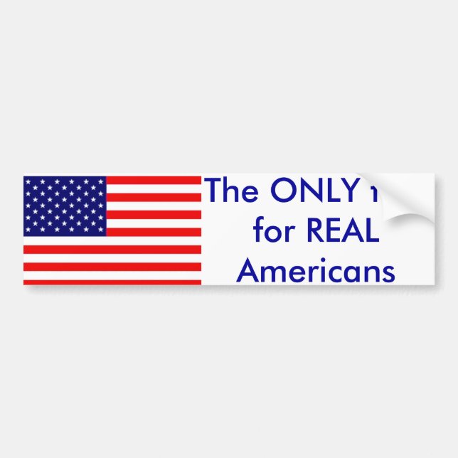 The only flag bumper sticker (Front)