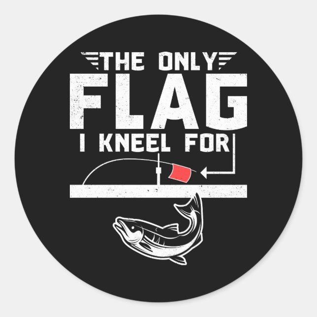 The Only Flag I Kneel For Classic Round Sticker (Front)