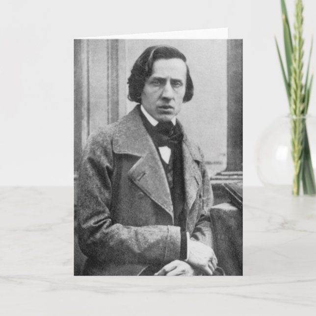 The Only Known Photograph of Frederic Chopin Card (Front)