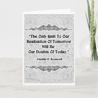 The Only Limit - Positive Quote´s Card