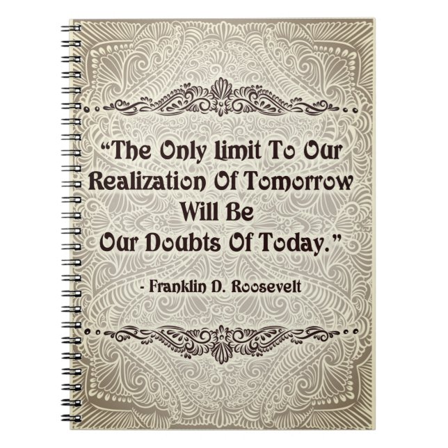 The Only Limit - Positive Quote´s Notebook (Front)