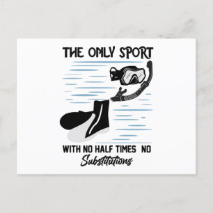 The Only Sport With No Half Times - The Swimmer Postcard