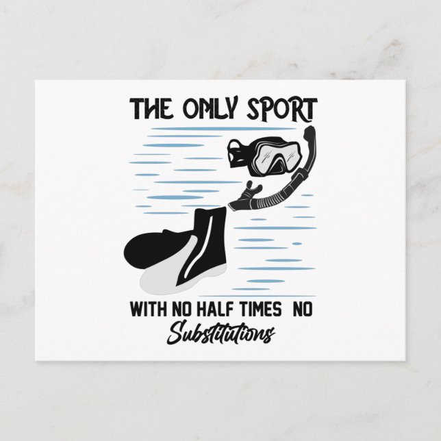 The Only Sport With No Half Times - The Swimmer Postcard (Front)