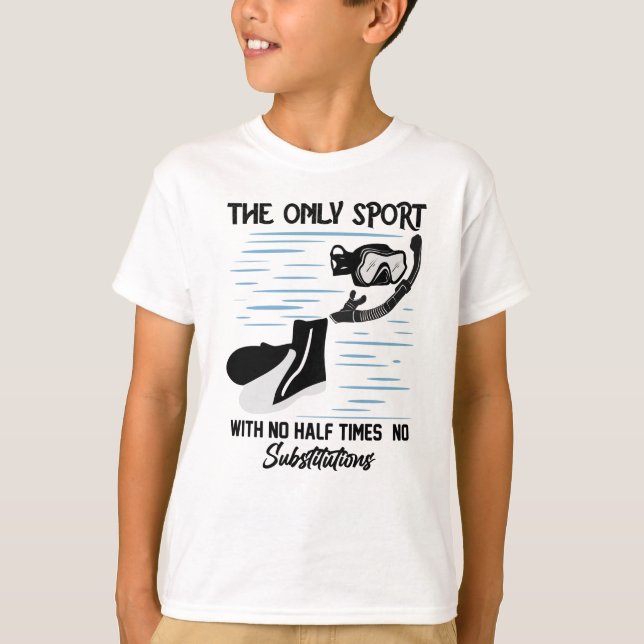 The Only Sport With No Half Times - The Swimmer T-Shirt (Front)