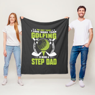 the only thing i love more than golfing is being fleece blanket