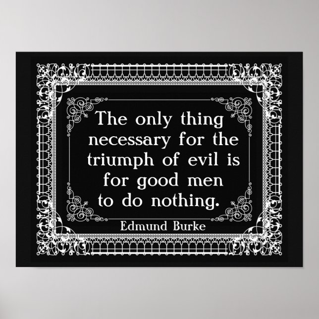 The Only Thing neccessary Triumph Evil Poster (Front)