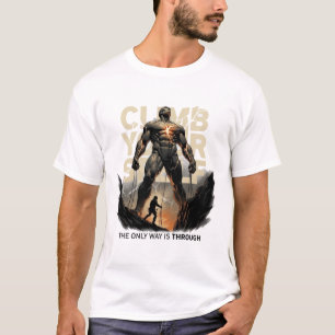 The Only Way Is Through Motivational Warrior T-Shi T-Shirt